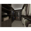 Wood Modern Bedroom Walk-in Closet